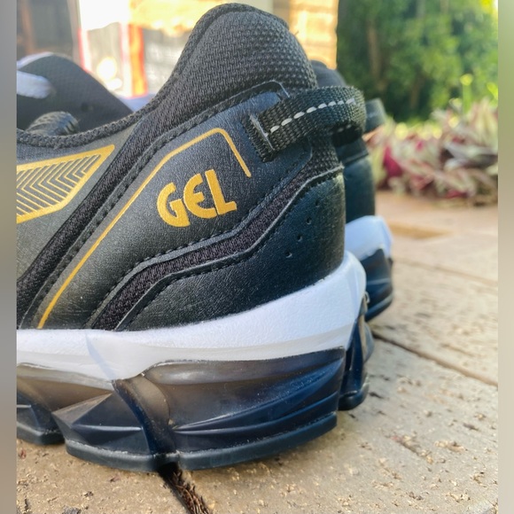 Asics Men's Gel-Quantum 90 Running Shoes Sneaker Size US 13 Black/Pure Gold - Picture 2 of 9